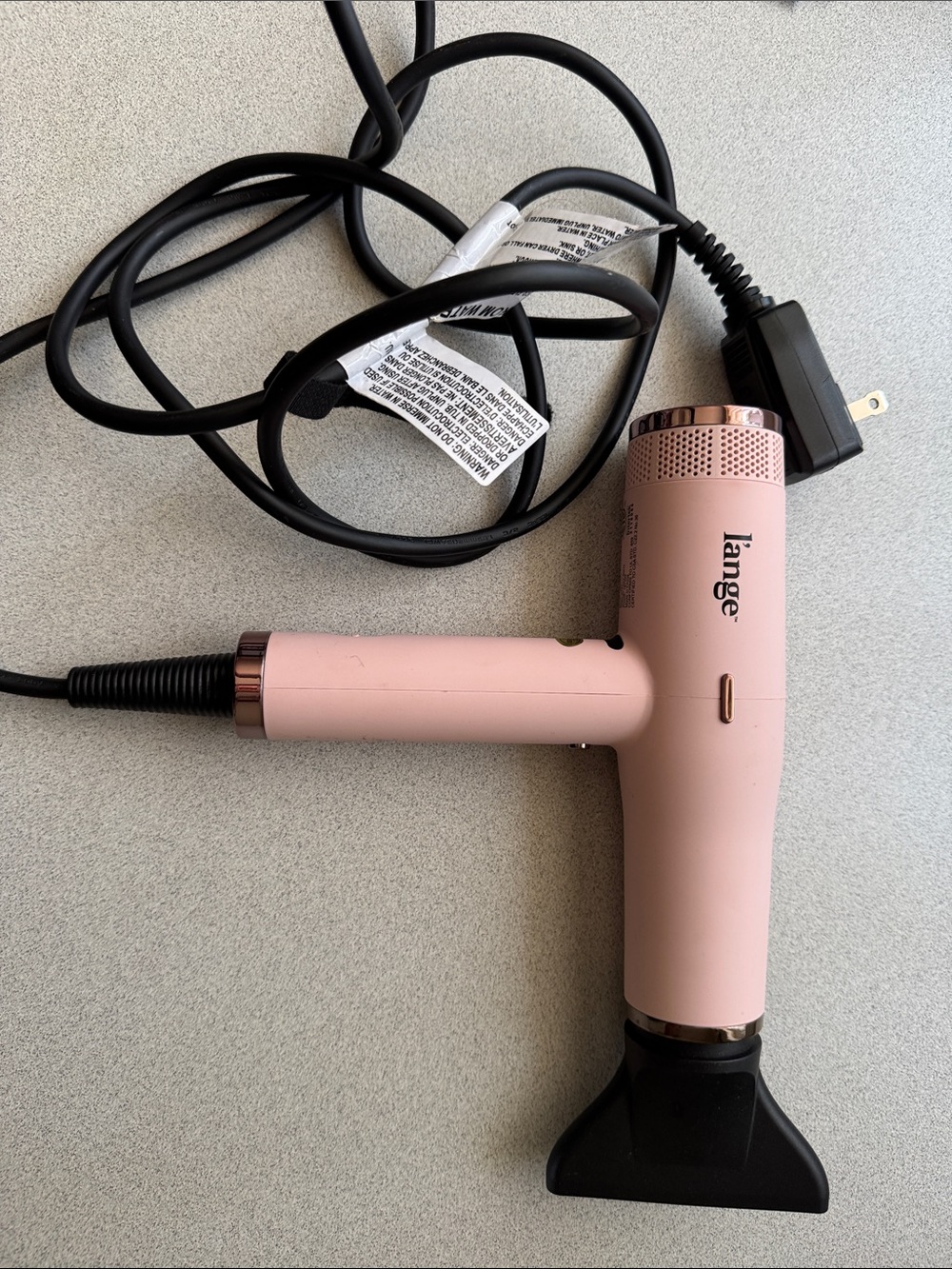 l'ange Compact Pink Hair Dryer